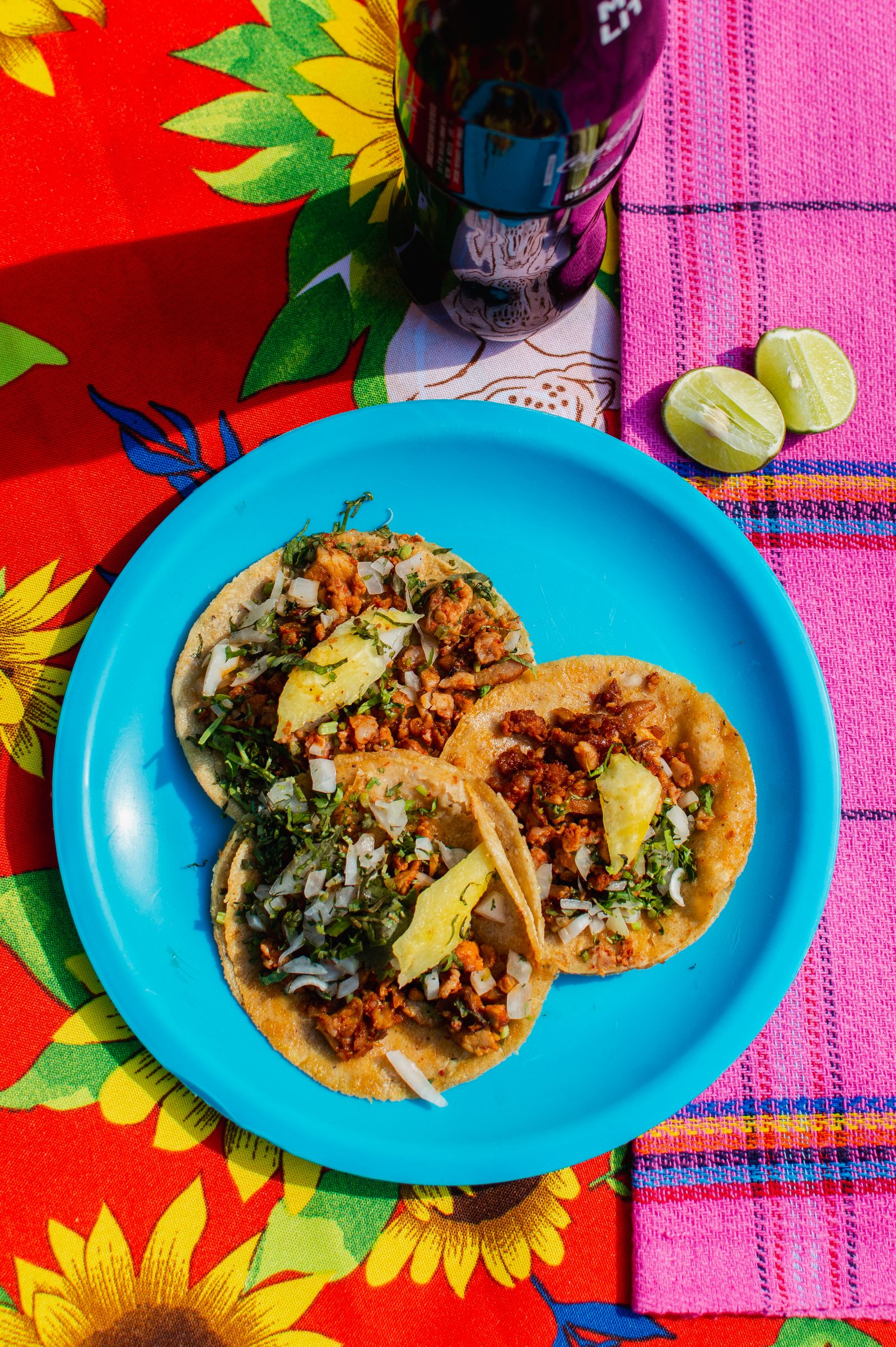 Tacos al pastor servidos en un restaurante del centro de Morelia